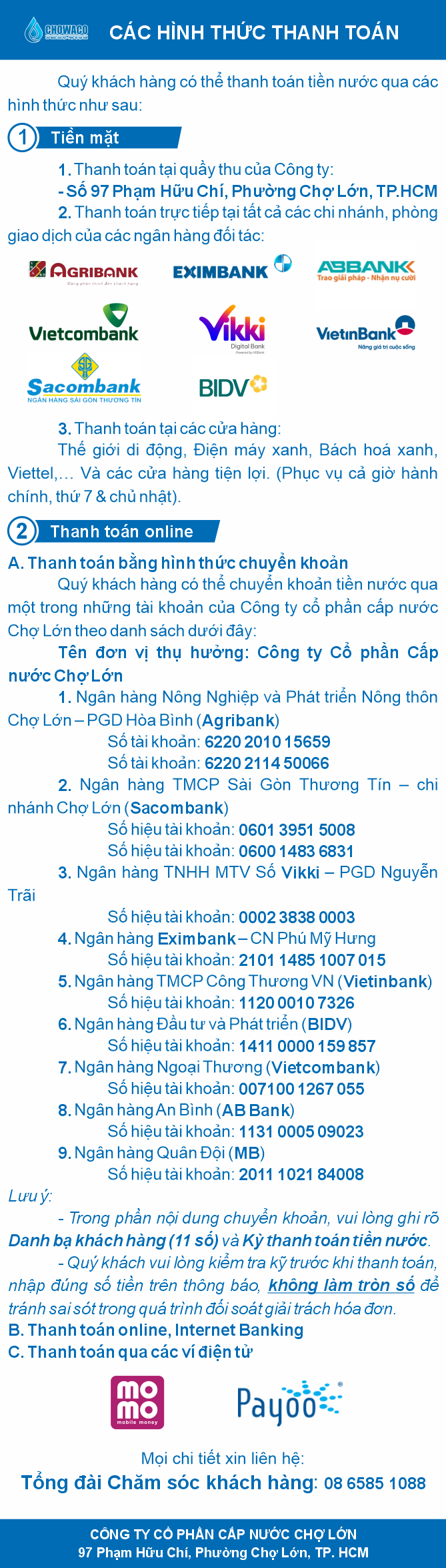 2. Công ty Cổ Phần Cấp Nước Chợ Lớn