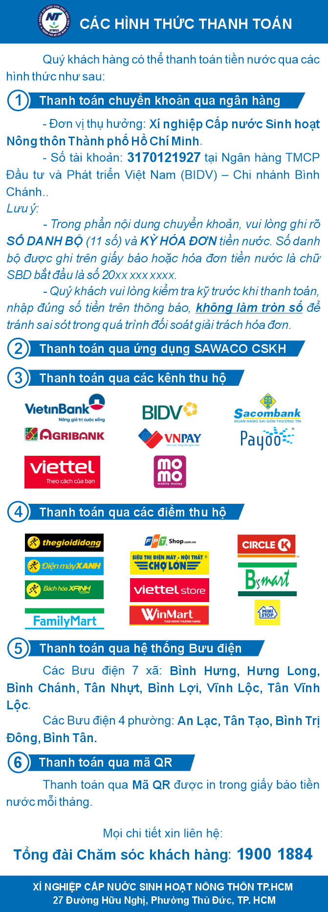10. Xí Nghiệp Cấp nước Sinh hoạt Nông thôn Thành phố Hồ Chí Minh