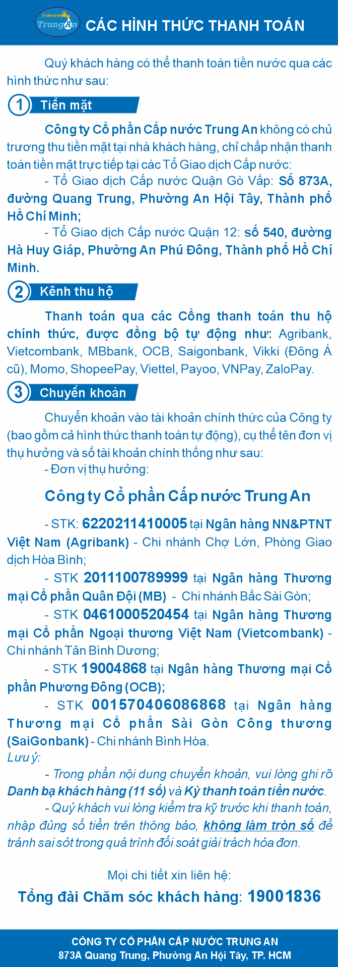 8. Công ty Cổ Phần Cấp Nước Trung An