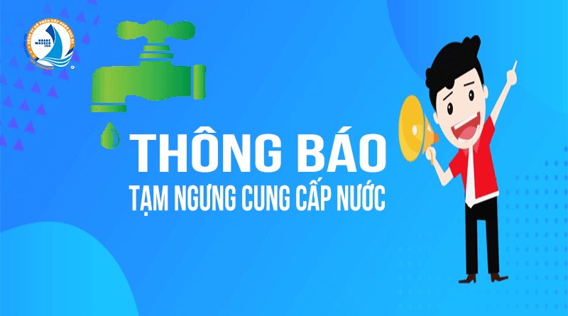 Ảnh: Thông báo V/v tạm ngưng cung cấp nước tại khu vực phường Xóm Chiếu để sửa chữa hệ thống ống cấp nước